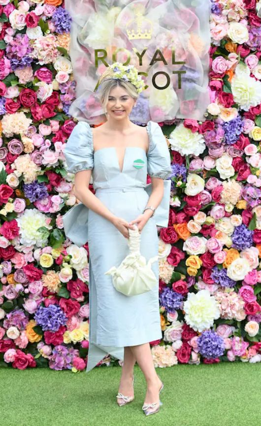 Georgia Toffolo's Powder Blue Perfection: A Dress That Celebrates Women and Special Occasions