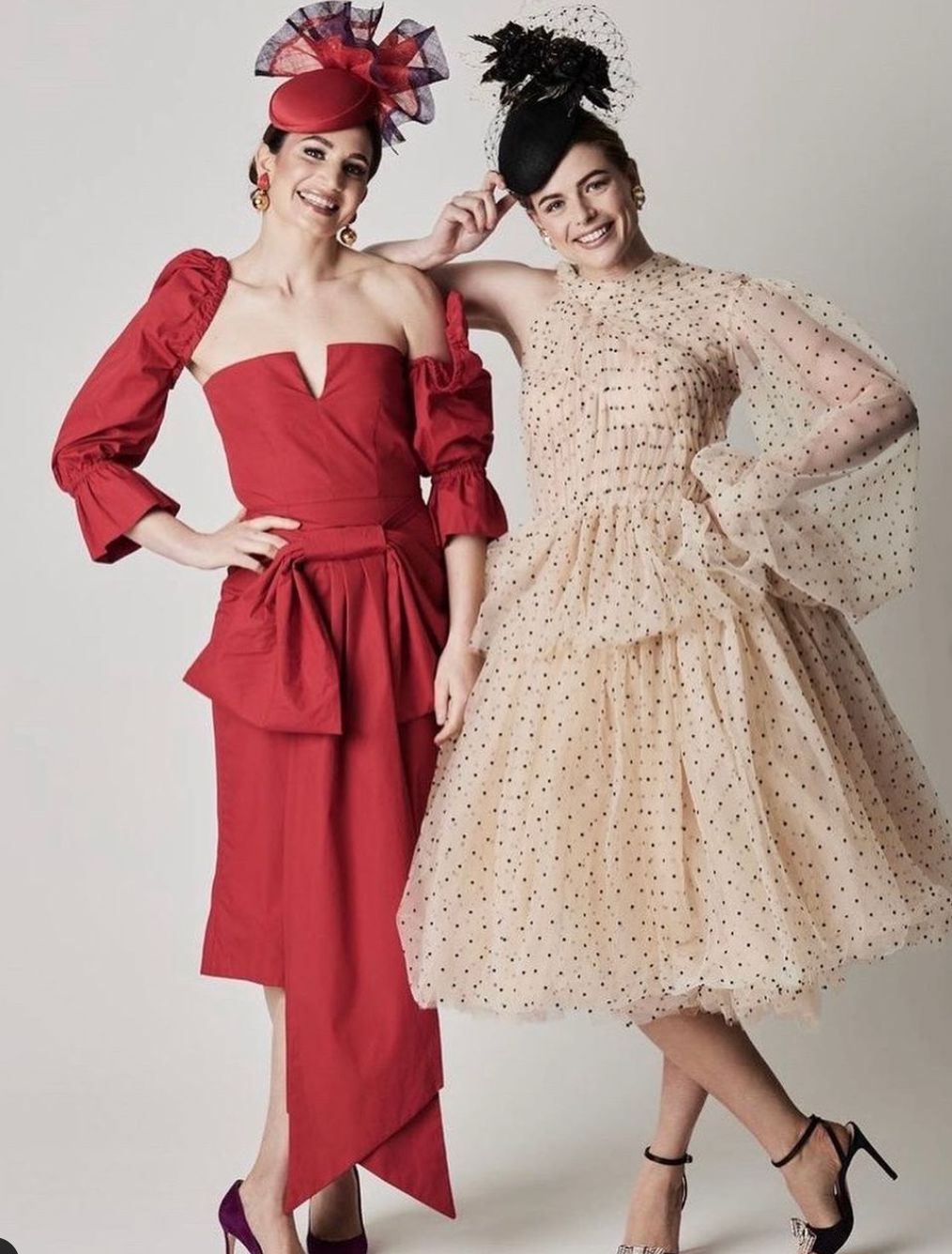 Hannah Sophia England, have collaborated with @thejockeyclub and @braintumoursch, creating headpieces in the colours of King Charles' racing silks. These pieces are being auctioned online to raise funds for Brain Tumour Research