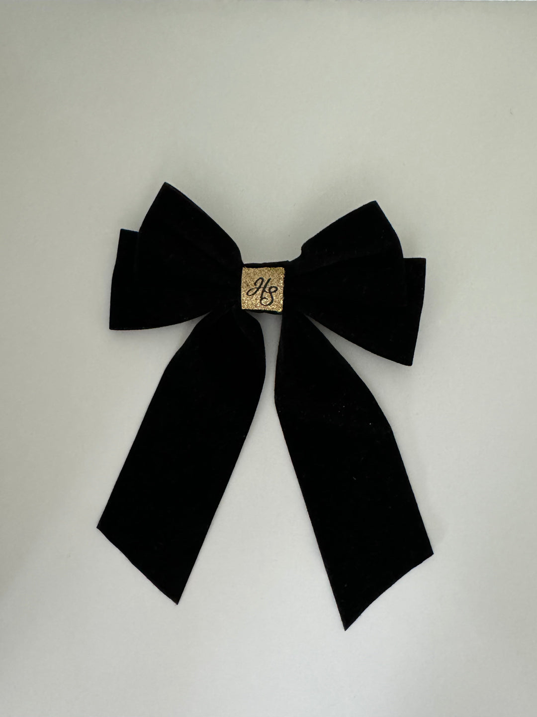 Black velvet bow Hannah Sophia England 