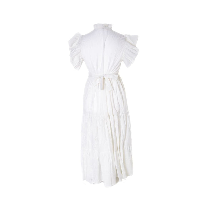 Alice - White Reversible Midi Dress Dress Hannah Sophia England 