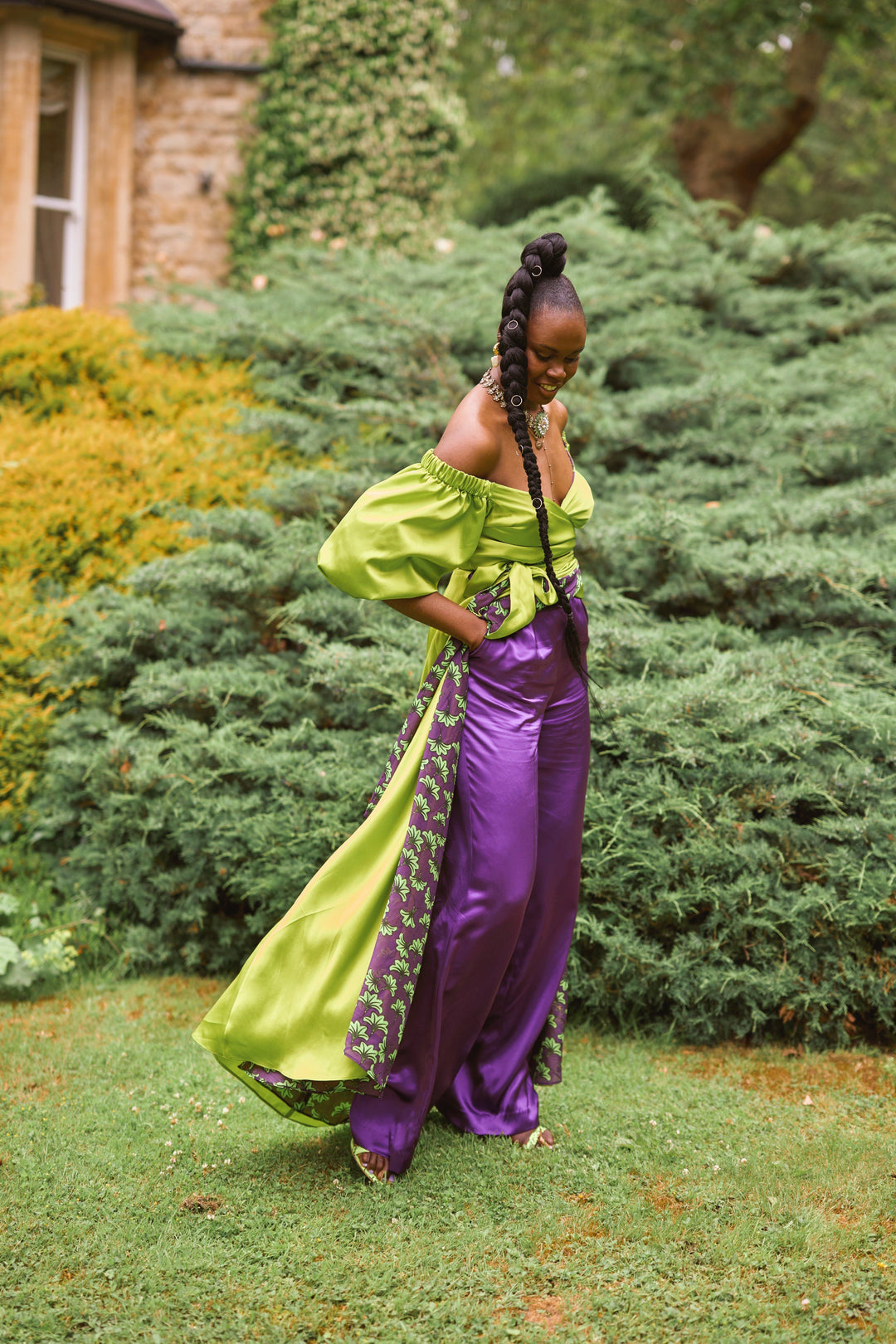 Deborah Ababio 2 piece reversible silk outfit - Limited Edition | Pre-order now Hannah Sophia England 