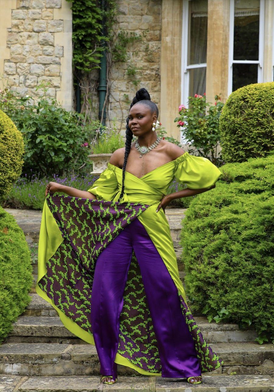Deborah Ababio 2 piece reversible silk outfit - Limited Edition | Pre-order now Hannah Sophia England 