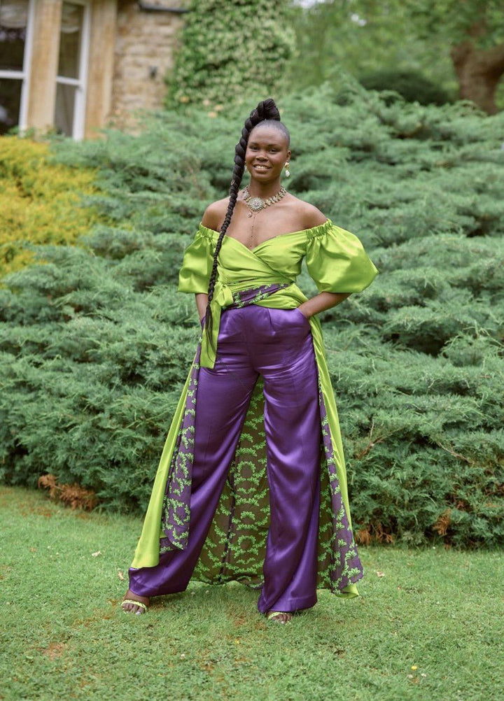 Deborah Ababio 2 piece reversible silk outfit - Limited Edition | Pre-order now Hannah Sophia England 