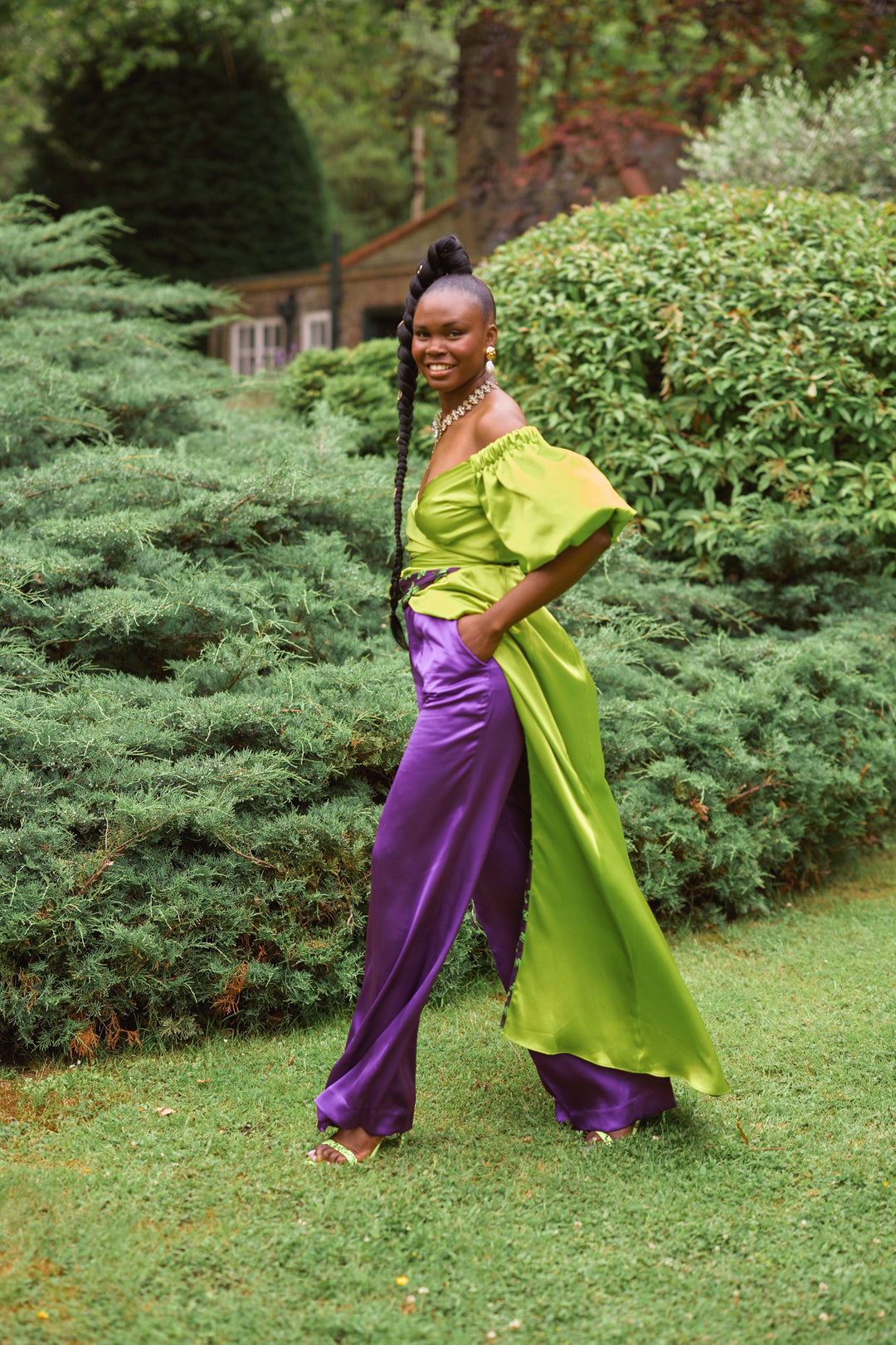 Deborah Ababio 2 piece reversible silk outfit - Limited Edition | Pre-order now Hannah Sophia England 
