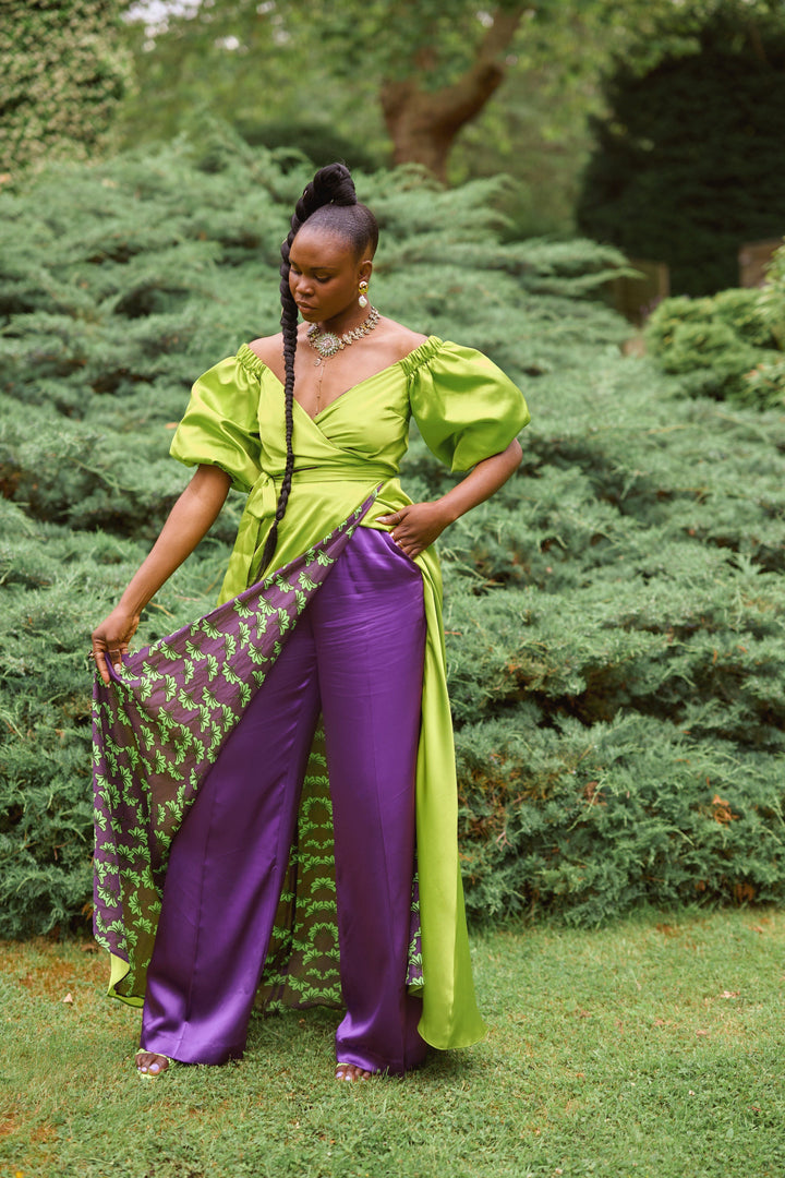 Deborah Ababio 2 piece reversible silk outfit - Limited Edition | Pre-order now Hannah Sophia England 