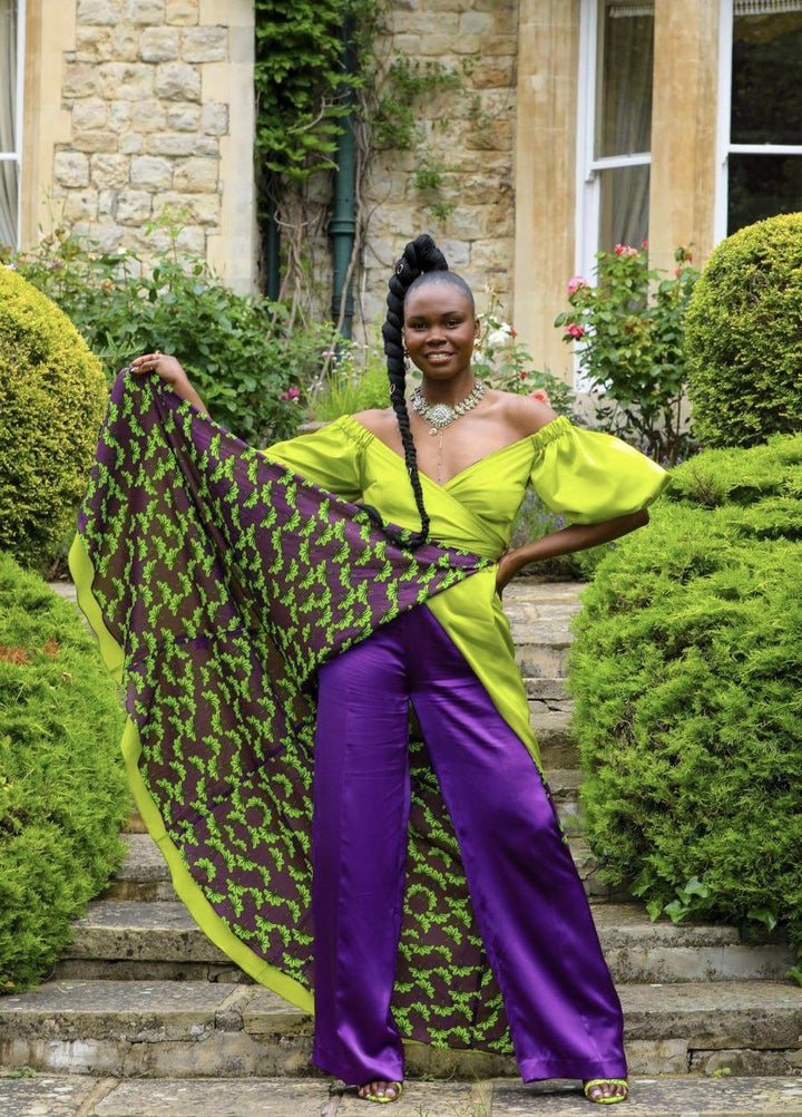 Deborah Ababio 2 piece reversible silk outfit - Limited Edition | Pre-order now Hannah Sophia England 