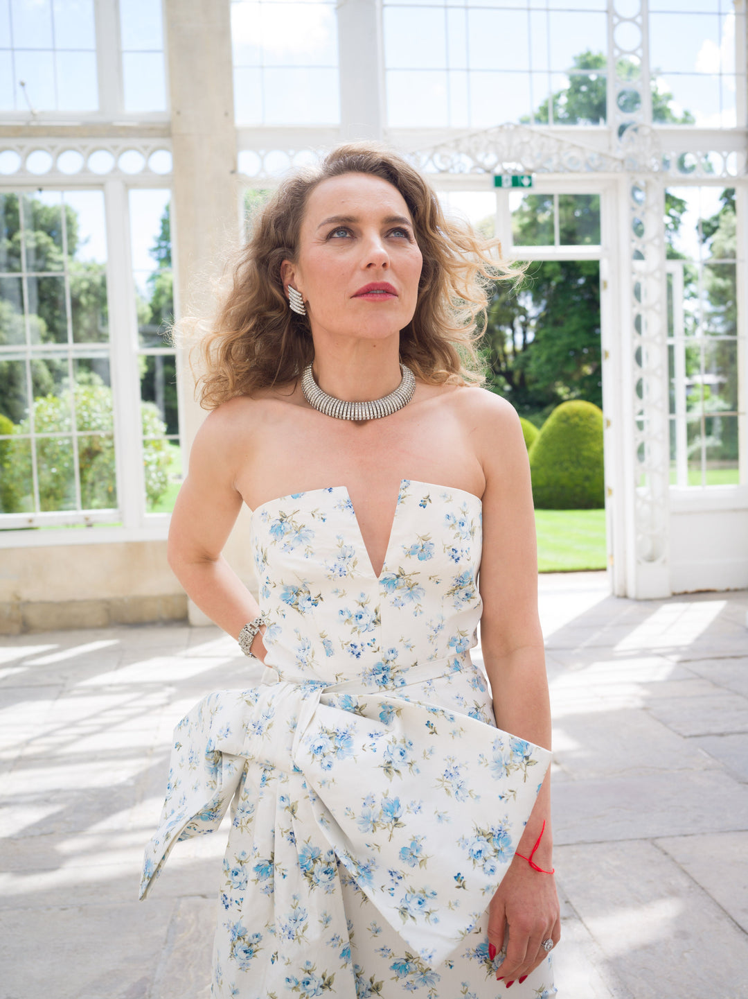 Floral detachable bow dress with detachable sleeves and a detachable bow Dress Hannah Sophia England 