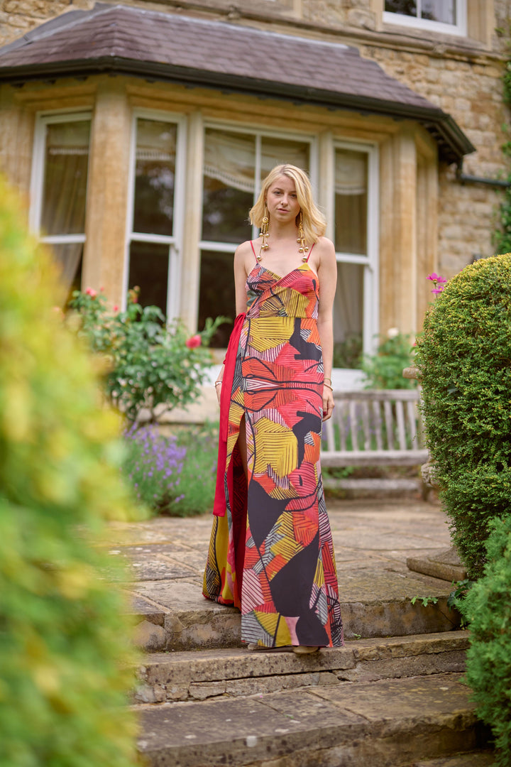 Isabel Getty Reversible Silk Dress Pre-order Dress Hannah Sophia England 