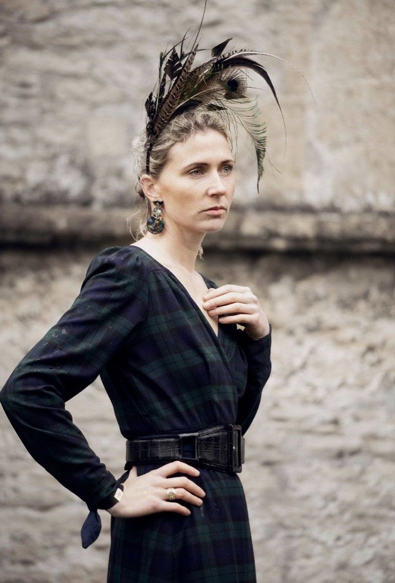 PETITE Sarah Kate Byrne 4-way reversible tartan wrap dress Hannah Sophia England 