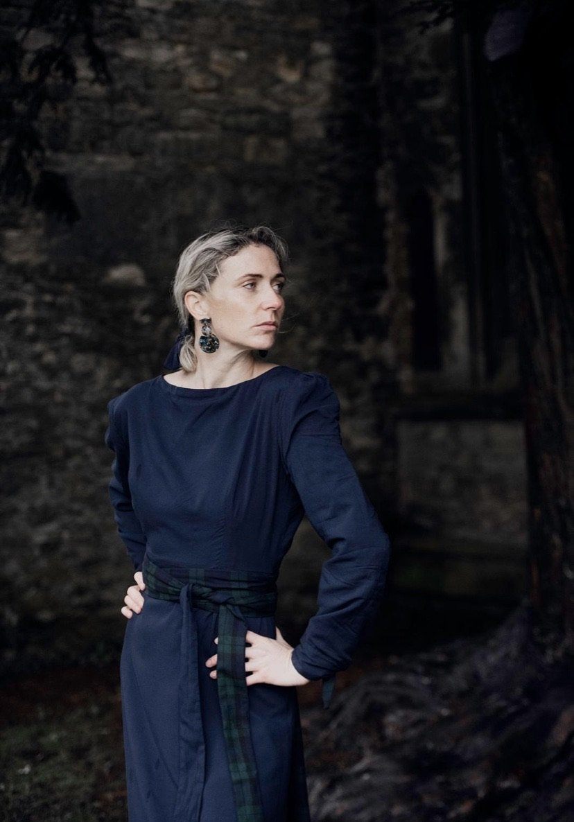 PETITE Sarah Kate Byrne 4-way reversible tartan wrap dress Hannah Sophia England 