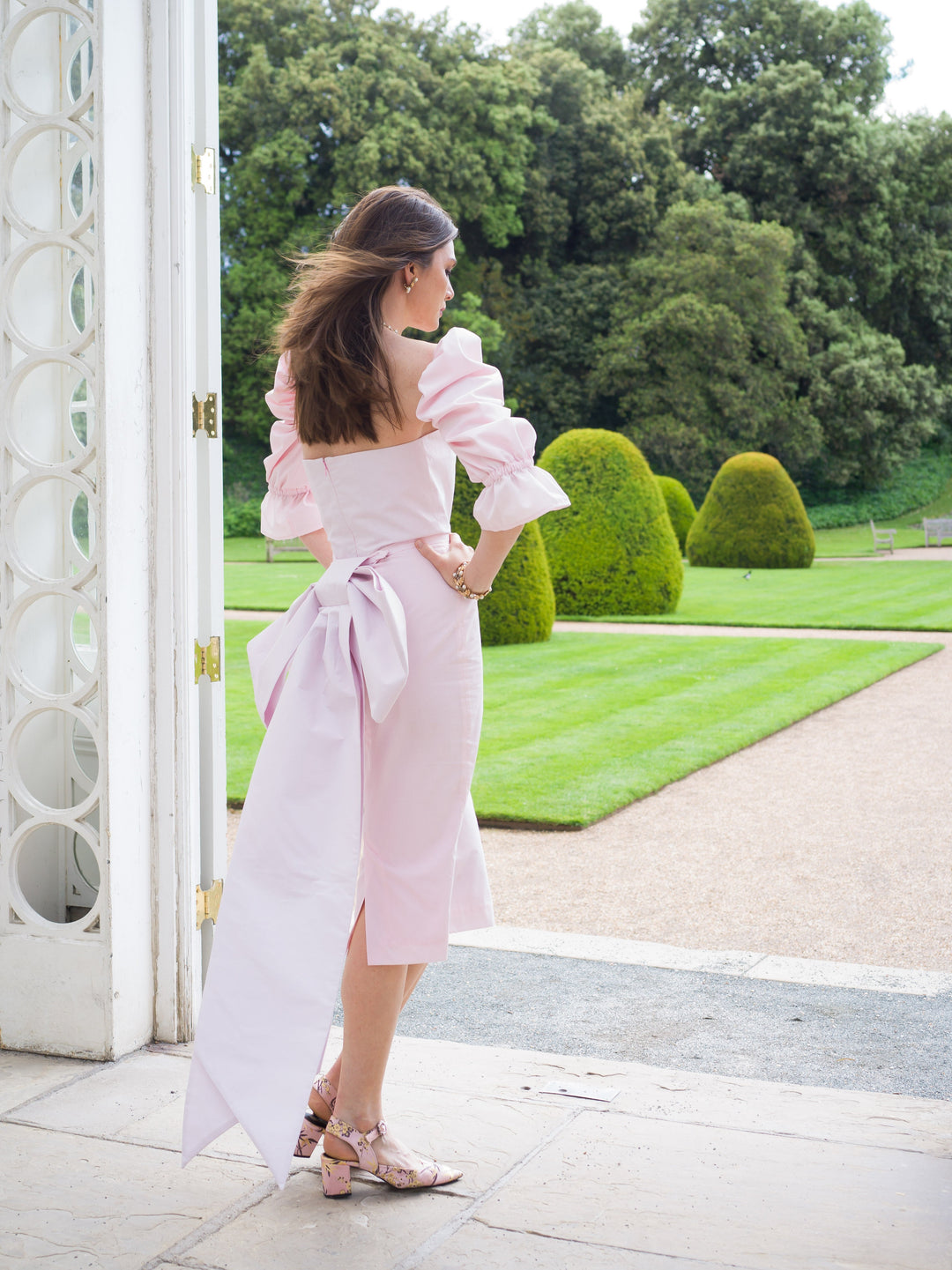 Pink detachable dress with detachable sleeves Dress Hannah Sophia England 