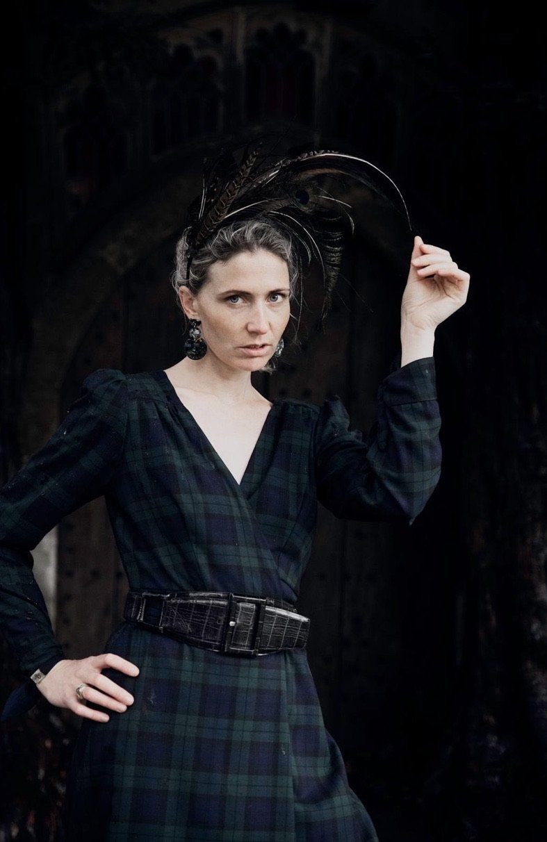 PRE-ORDER Sarah Gown 4-way luxury reversible tartan dress Hannah Sophia England 