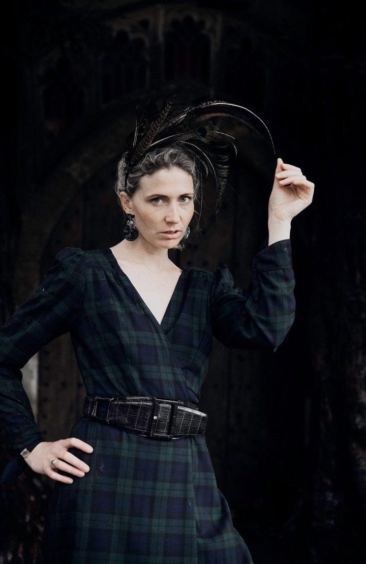 PRE-ORDER Sarah Gown 4-way luxury reversible tartan dress Hannah Sophia England 