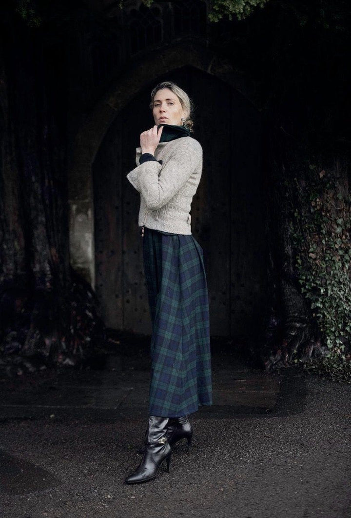 TALL Sarah Kate Byrne 4-way reversible tartan wrap dress Hannah Sophia England 