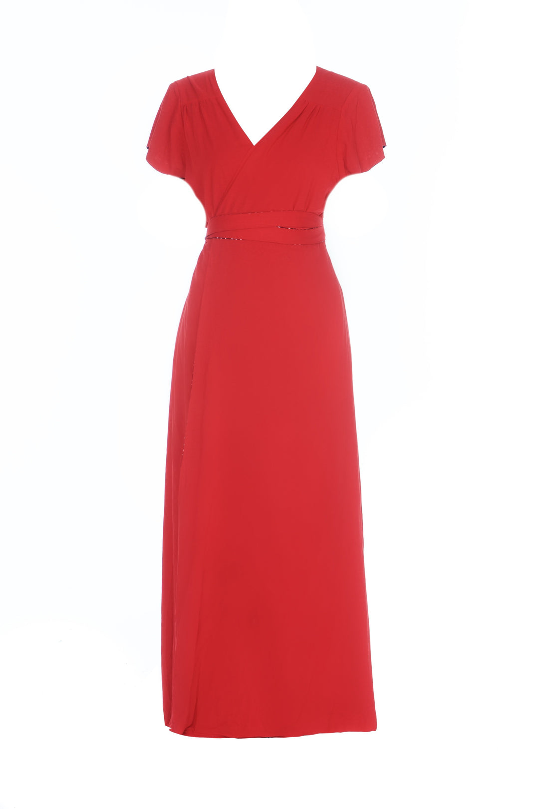 The Classic Florence Gown, Navy polka, Red reversible maxi Hannah Sophia 