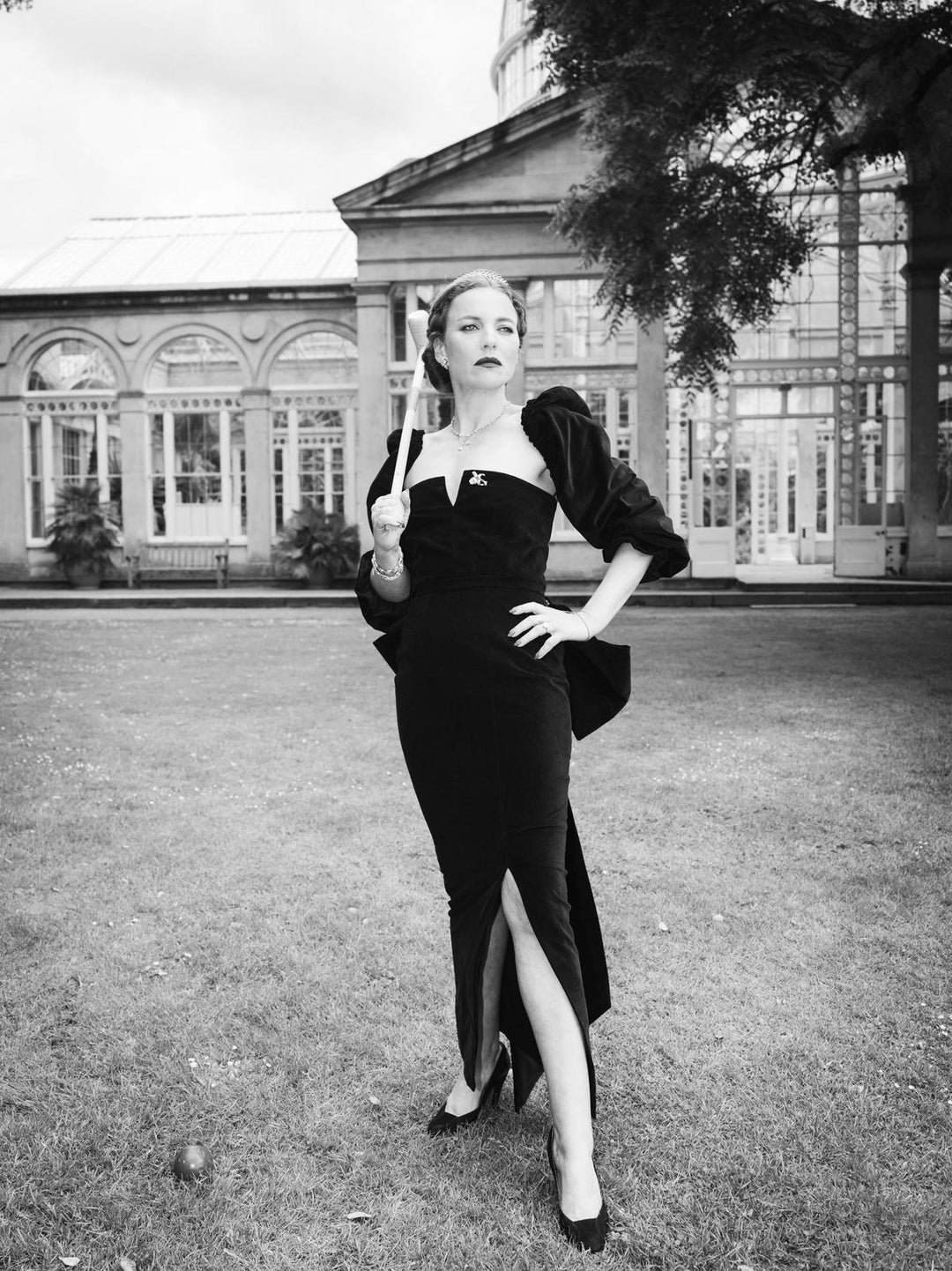 Velvet Detachable Bow Dress Dress Hannah Sophia England 