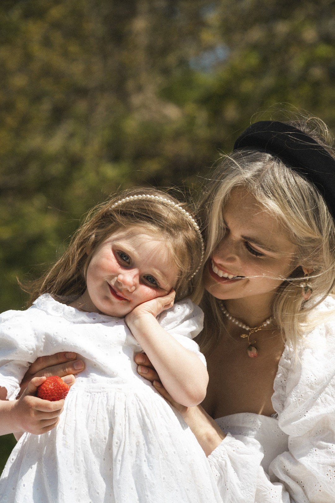 White broderie anglaise reversible childrens dress child dress Hannah Sophia England 